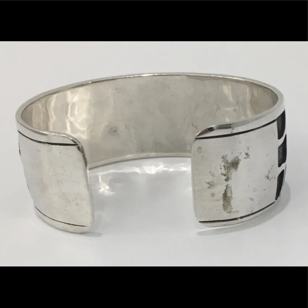 MEXICO 925 Silver Cuff Bracelet - Picture 4 of 5